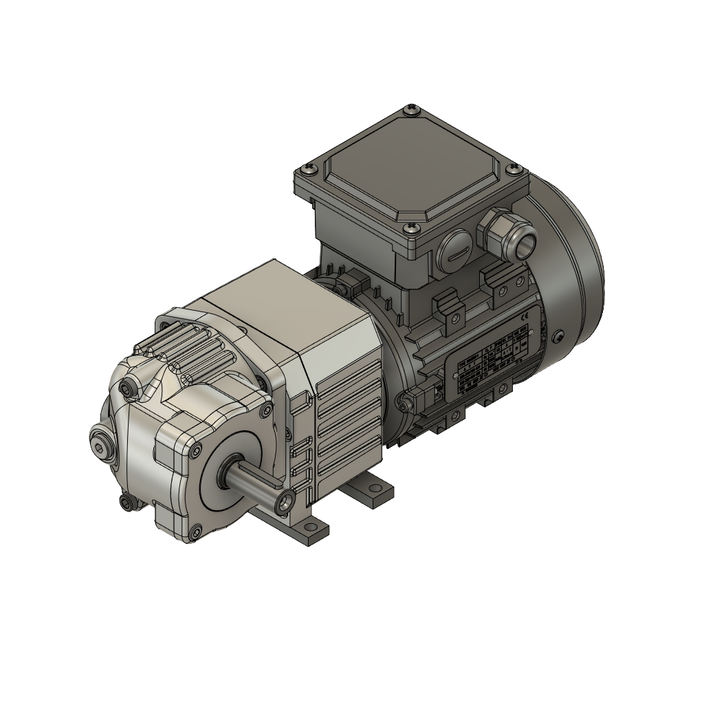 Heytraction Getriebemotor Type G239W3-09/4 bis G269W3-09/4  - Bauform B3 - 0,09 kW